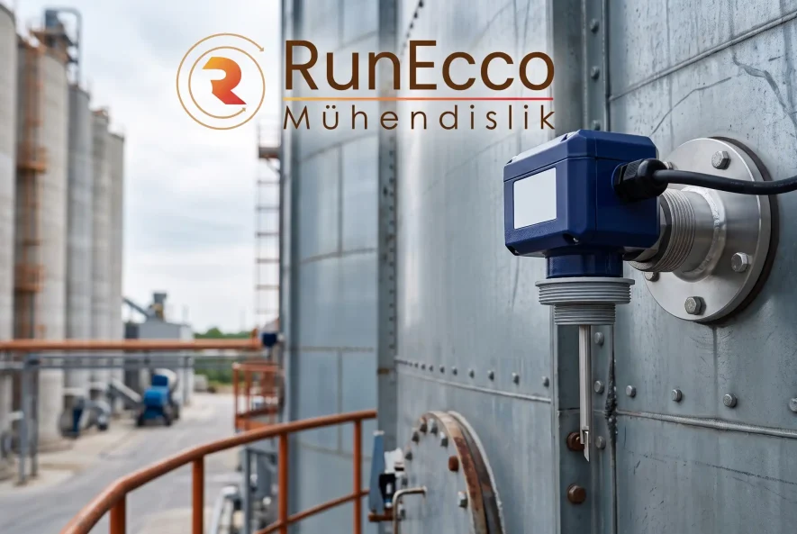 Silo duvarına monte dönerkanat silo seviye göstergesi